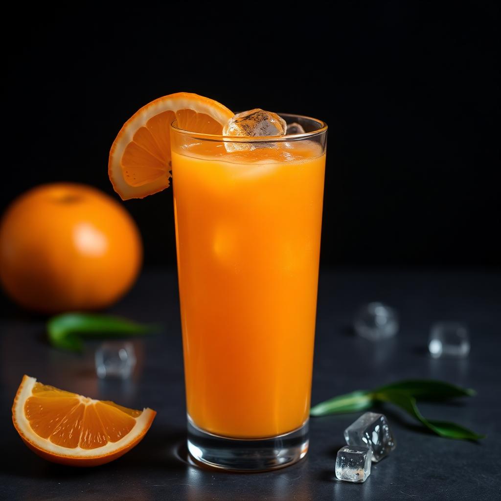 Menu Mie Gacoan Jus Jeruk — Jus jeruk segar diperas langsung, menyegarkan.