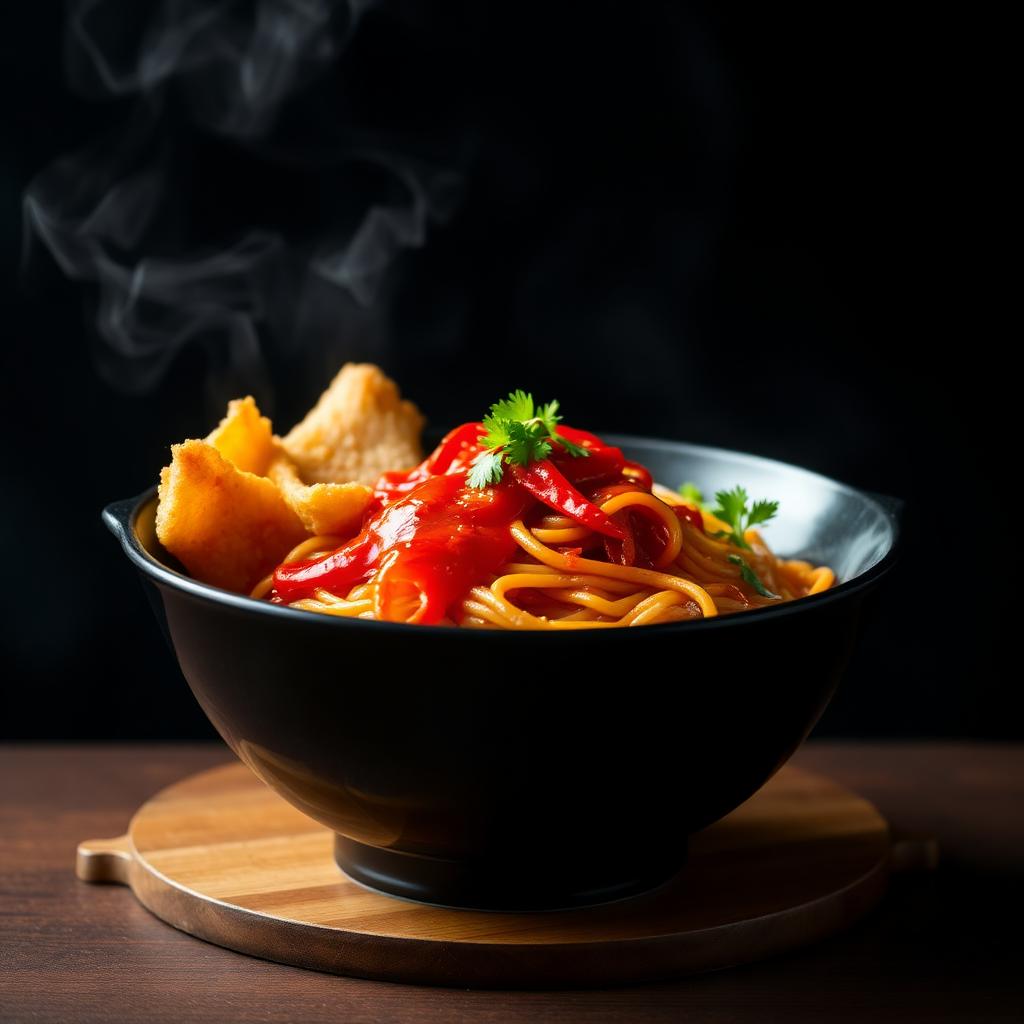 Menu Mie Gacoan Mie Juara Lv 5–8 — Mie premium level pedas tinggi untuk petarung sejati.
