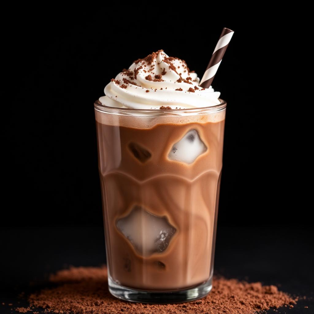 Menu Mie Gacoan Milo — Milo dingin dengan es batu dan taburan Milo bubuk.