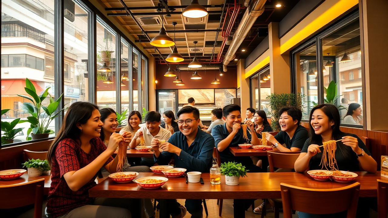 Suasana restoran Mie Gacoan